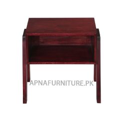 simple bed side table with wooden frame