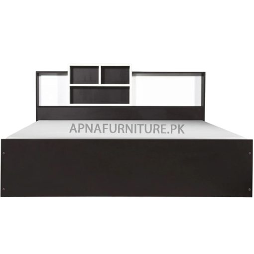 White and black double bed