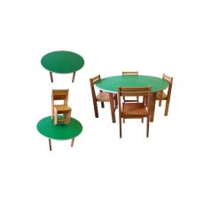 round kids table chairs