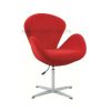 Low height red bar stool