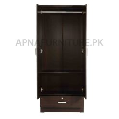 two door wardrobe with sliding drawer