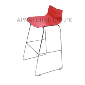 bar stool with matal legs and high quality plastic top