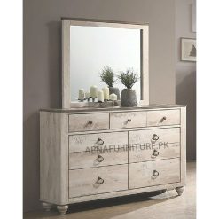 dressing table in antique finish for bedroom