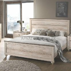 double bed in chalk paint for wedding bedroom furniture