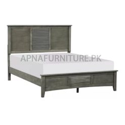 double bed in solid wood - simple and elegant