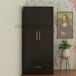 two door wardrobe with drawer