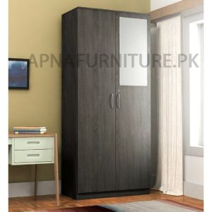 high quality two door wardrobe with mirror