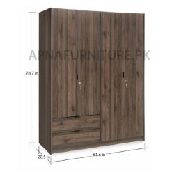 four door wardrobe with dimensions