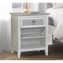bed side table in deco paint finish