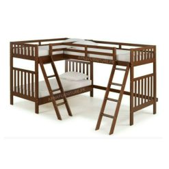 Bunk bed for three persons