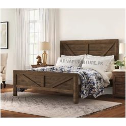 solid wood king or queen size double bed