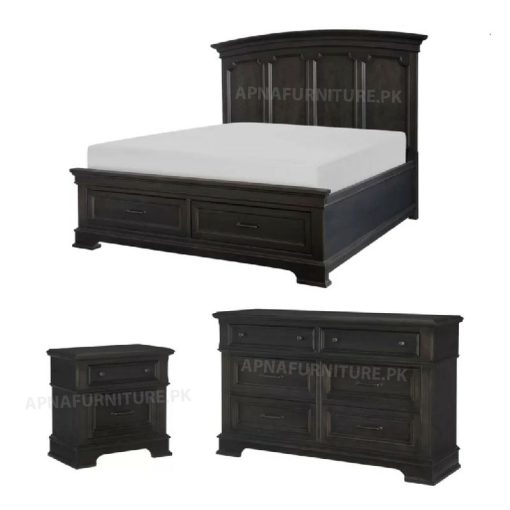 solid wood wedding bed set