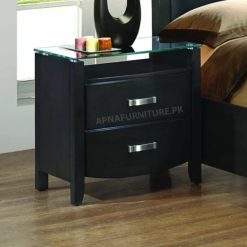 bed side table with glass top