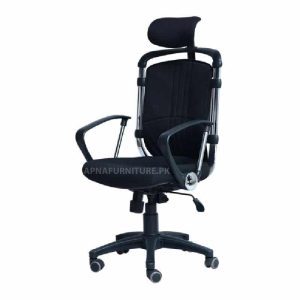 Korean office chair with metal frame and Adjustable back