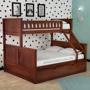 Double bed and bunk bed