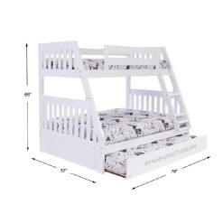 Queen size bunk bed size