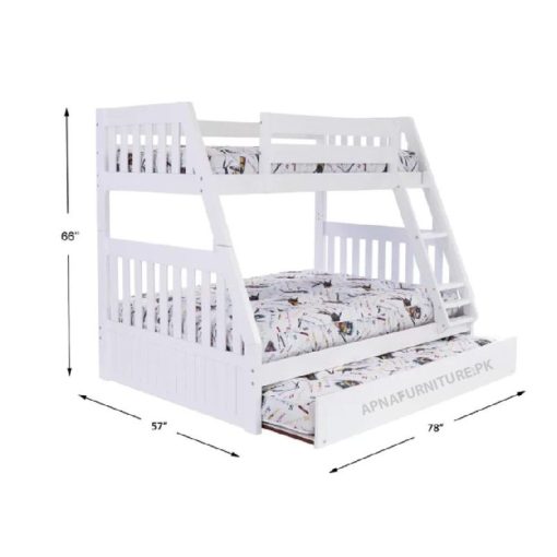Queen size bunk bed size