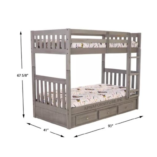 Size of bunk bed