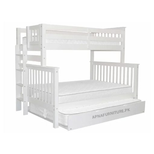 Bunk bed in white color