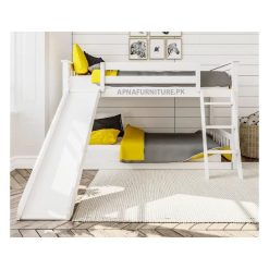 Bunk bed design with slide
