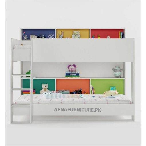 Colorful bunk bed for kids