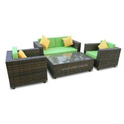 rattan outdoor sofa set in high quality with cushions