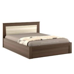 double bed in brown colour