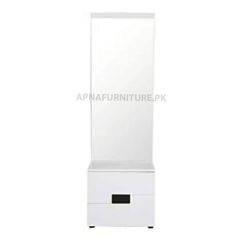 dressing table in laminated engineered wood in white colour