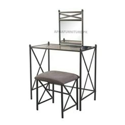 wrought iron dressing table with mirror