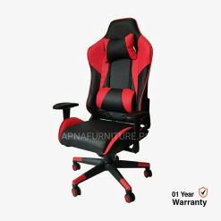 Gaming chair in red and black colour