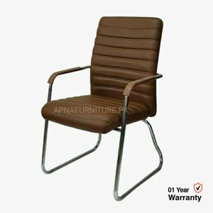 Visitor chair in brown color