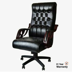 High back office chair in black colour