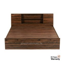 double bed in laminated engineered wood with 3 years warranty for breakage