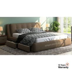 keen Upholstery Storage Double Bed
