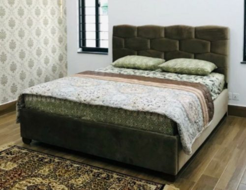 Rowen Velvet Upholstery Double Bed photo review