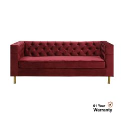 front view of 3 seater sofa in ryan sofa set