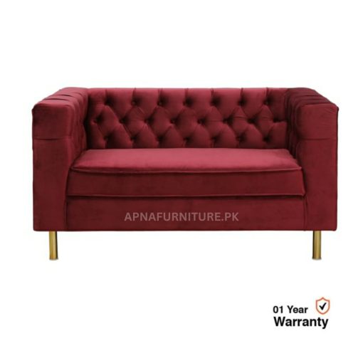 front view of two seater sofa in ryan sofa set