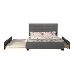 Double bed with trundle