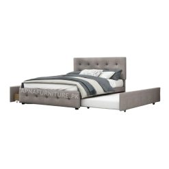 Midnight Trundle Storage Double Bed